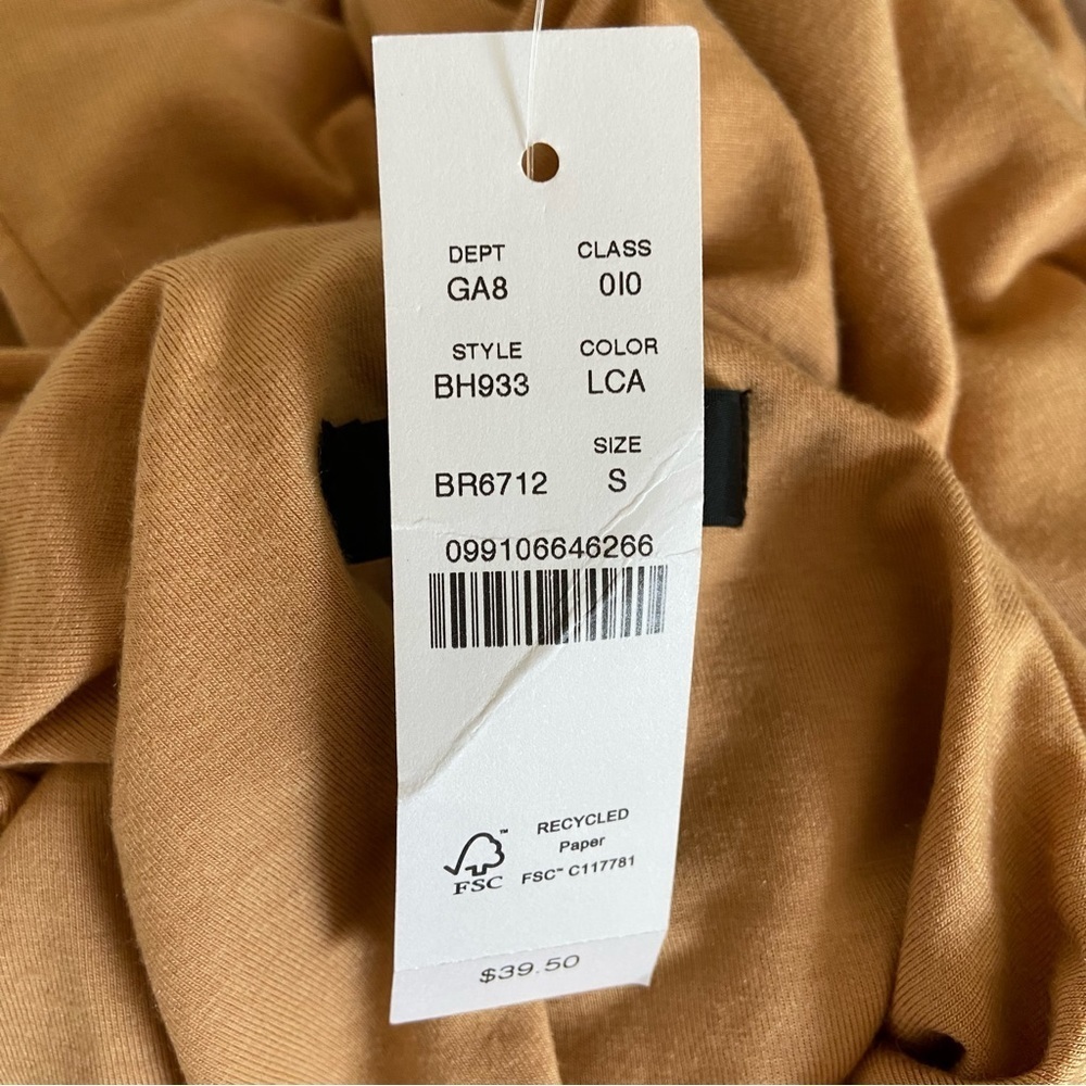 J. Crew FormKnit one-shoulder tank light camel - Picture 4 of 5